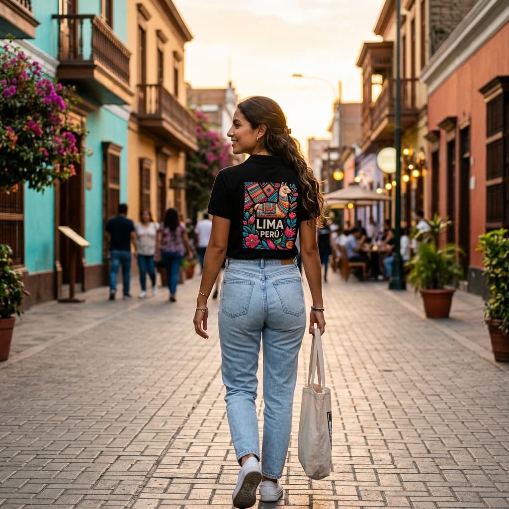 Polo DTF mujer personalizado Lima